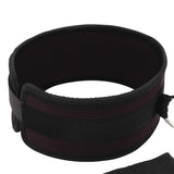 Lux Fetish Collar & Leash Set Adjustable Velcro Submission Fantasy Play
