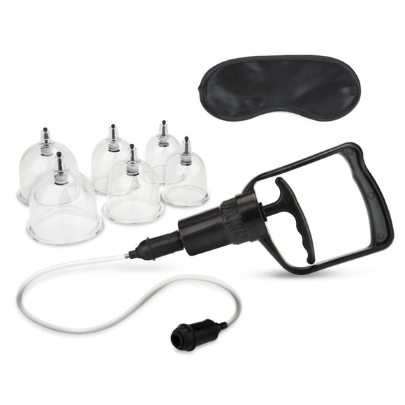 Lux Fetish Erotic Suction Cupping Set Air Pump Circulation Therapy Kit