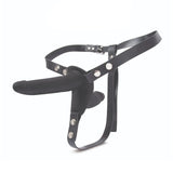 Lux Fetish Silicone Strap-On Harness Dildo Internal Penetration Pegging Sex Toy