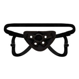 Lux Fetish Strap On Harness Black Adjustable Unisex Couples Dildo Play