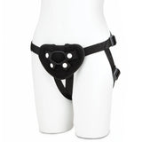 Lux Fetish Strap On Harness Black Adjustable Unisex Couples Dildo Play