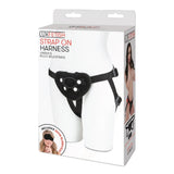 Lux Fetish Strap On Harness Black Adjustable Unisex Couples Dildo Play