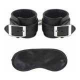 Lux Fetish Unisex Leatherette Cuffs Wrist Restraints Bondage BDSM Play