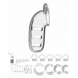 Man Cage Model 06 5.5" Chastity Cock Cage Transparent Penis Restriction Fetish