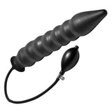 Master Series Accordion Inflatable XL Butt Plug Rubber Anal Stretch Gape Pump Hardcore Sex Toy