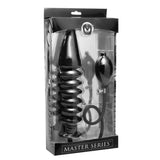 Master Series Accordion Inflatable XL Butt Plug Rubber Anal Stretch Gape Pump Hardcore Sex Toy