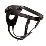 Master Series Ass Holster Butt Plug Harness Faux Leather Anal Sex Play