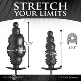 Master Series Ass Puffer Nubbed Inflatable Butt Plug Hardcore Anal Gape Pump Sex Toy
