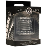 Master Series Ball Stack Ball Stretcher Clear Testicle Band Male Orgasm Enhancer