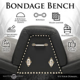 Master Series Bareback Submission Horse Bondage Bench BDSM Position Dungeon Gear
