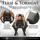 Master Series Bareback Submission Horse Bondage Bench BDSM Position Dungeon Gear