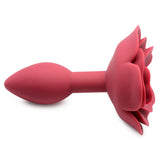 Master Series Booty Bloom Red Rose Bud Butt Plug Soft Silicone Anal Flower Sex Toy