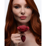 Master Series Booty Bloom Red Rose Bud Butt Plug Soft Silicone Anal Flower Sex Toy
