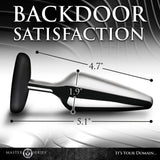 Master Series Butt Slut Metal Silicone Anal Plug Temperature Play Sex Toy