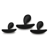 Master Series Dark Droplets 3 Piece Curved Anal Trainer Set Butt Plugs