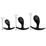 Master Series Dark Droplets 3 Piece Curved Anal Trainer Set Butt Plugs