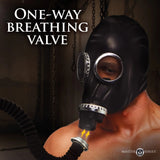 Master Series Dark Inhaler Gas Mask with Aroma Bottle Scent Fetish Bondage Play