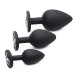 Master Series Dirty Words Butt Plug Set 3 Size Anal Sex Training Kit Slut Whore Slave
