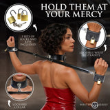 Master Series Dominion Bar Spreader Bar with Collar Cuff Restraints Bondage Play