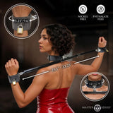 Master Series Dominion Bar Spreader Bar with Collar Cuff Restraints Bondage Play
