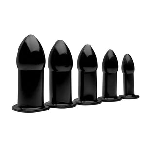 Master Series Expansion Anal Dilator Set Butt Plug 5 Size Training Kit