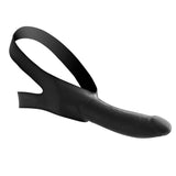 Master Series Face Fuk Strap-On Black Dildo Mouth Gag Latex Sex Mask Head Harness Fetish Toy
