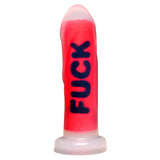 Master Series FUCK Silicone Dildo Red Ribbed Thick Penis Kinky Sex Toy