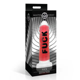 Master Series FUCK Silicone Dildo Red Ribbed Thick Penis Kinky Sex Toy