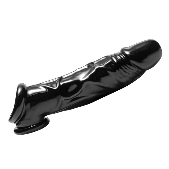 Master Series Fuck Tool Penis Sheath Ball Stretcher Black Cock Enhancement Sleeve