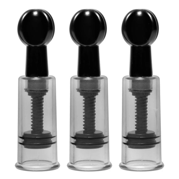 Master Series Fusion Triple Suckers Nipple Clit Suction Cylinders