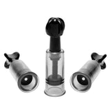 Master Series Fusion Triple Suckers Nipple Clit Suction Cylinders
