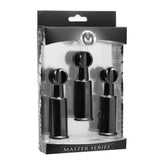 Master Series Fusion Triple Suckers Nipple Clit Suction Cylinders