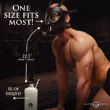 Master Series Inhaler Gas Mask with Bottle Sensory Smell Fetish Play BDSM