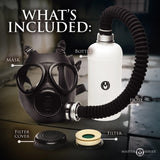 Master Series Inhaler Gas Mask with Bottle Sensory Smell Fetish Play BDSM