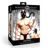 Master Series Inhaler Gas Mask with Bottle Sensory Smell Fetish Play BDSM