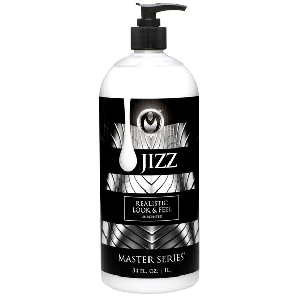 Master Series Jizz Unscented Water Based Lubricant 1 Litre Realistic Cum Play Lube 34oz