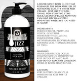 Master Series Jizz Unscented Water Based Lubricant 1 Litre Realistic Cum Play Lube 34oz