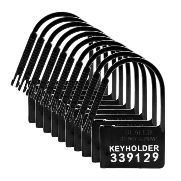 Master Series Keyholder Numbered Plastic Chastity Cage Locks (10 Pack)