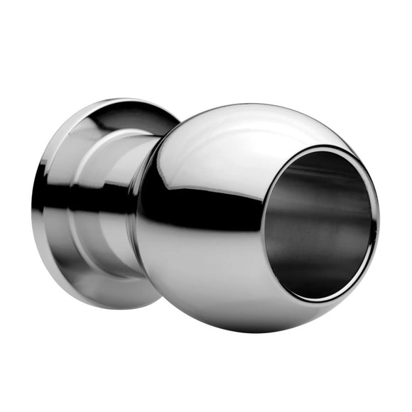 Master Series Large Abyss 1.9 Inch Hollow Anal Dilator Metal Tunnel Gape Butt Plug