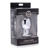 Master Series Large Abyss 1.9 Inch Hollow Anal Dilator Metal Tunnel Gape Butt Plug