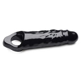 Master Series Mamba Cock Sheath Realistic Black Penis Extension Sleeve