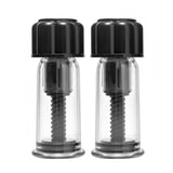Master Series Maxxx Powerful Nipple Suckers Pair Twist Cap Vacuum Suction Cups BDSM Play