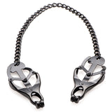 Master Series Monarch Noir Nipple Vice Clover Clamps Chain Fetish Play