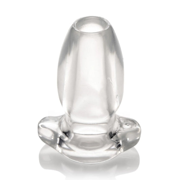 Master Series Peephole Small Butt Plug Clear Hollow Tunnel Open Gape Enema Play Beginners Anal Sex Toy