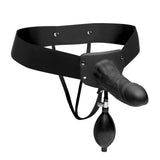 Master Series Pumper Inflatable Hollow Strap-On Dildo Elastic Harness Bulb Pump Anal Sex Gape