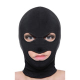 Master Series Spandex Bondage Hood Mask with Eye and Mouth Opening Holes Fetish Play