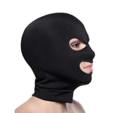 Master Series Spandex Bondage Hood Mask with Eye and Mouth Opening Holes Fetish Play