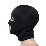 Master Series Spandex Bondage Hood Mask with Eye and Mouth Opening Holes Fetish Play