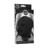 Master Series Spandex Bondage Hood Mask with Eye and Mouth Opening Holes Fetish Play