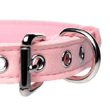 Master Series Sugar Kitty Cat Bell Collar Pink Bow Tie Kinky Fetish Play